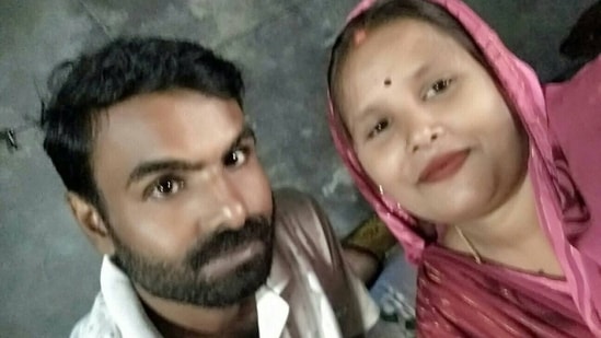 The accused Arvind Singh and his wife Babita.