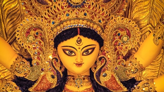 A representative image of the Durga idol.