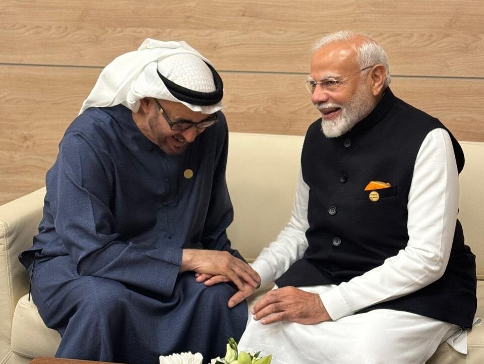 UAE President Mohammed bin Zayed and PM Modi.