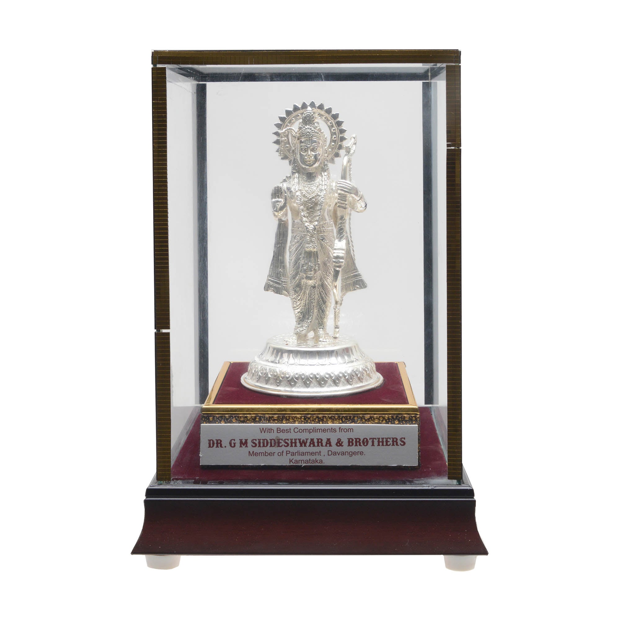 Silver memento of Lord Ram from Karnataka; Starting price: ₹13,50,000. Silver memento of Lord Ram from Karnataka; Starting price: ₹13,50,000.