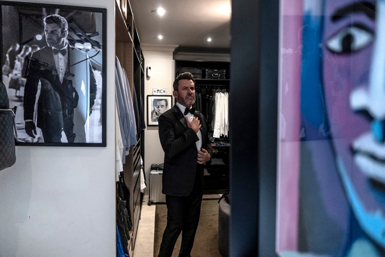 Lawyer Ricardo Alvarez-Ossorio preparing for a party in Marbella, Spain. Lawyer Ricardo Alvarez-Ossorio preparing for a party in Marbella, Spain.