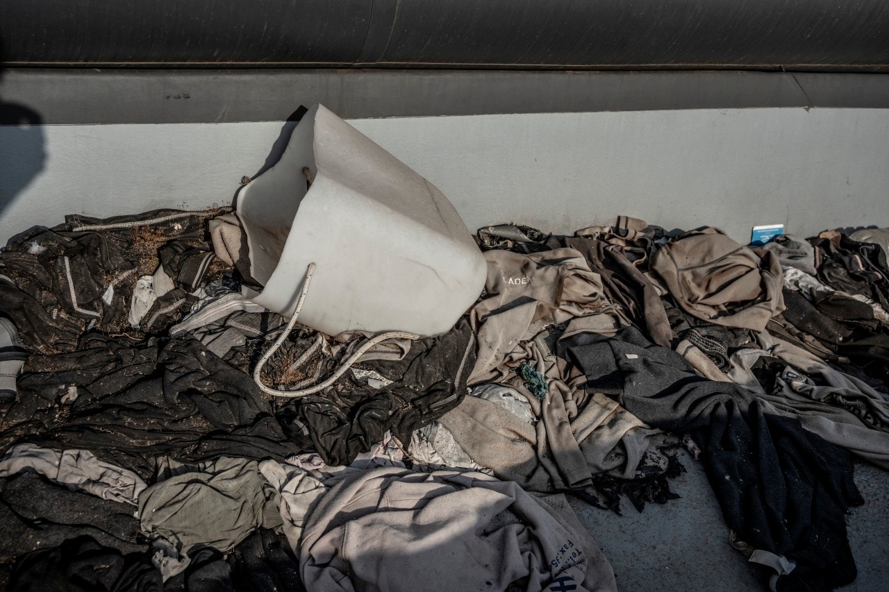 Personal belongings of crew members. Personal belongings of crew members.