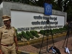Following the reported suicide of a Btech student at IIT Bombay in Mumbai, heavy police security was deployed on the IIT Bombay campus on Tuesday.