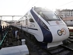 The New Delhi-Varanasi Vande Bharat Express, launched in February 2019, takes approximately eight hours on the route and is described in the factsheet as around 40-50% faster than earlier services.