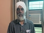 Dismissed Punjab Police assistant inspector general (AIG) Raj Jit Singh, who had been absconding for over three years following his termination in a drug-trafficking and police-smuggler nexus case, was arrested in Patiala on Thursday. (HT Photo)