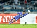 Gurpreet Singh Sandhu will be seen keeping the goal for India.