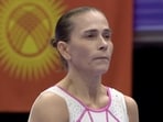 Oksana Chusovitina competed in her seventh Asian Games in the 2026 edition. (Screengrab - SonyLiv)