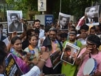 On Wednesday, activists from Vanchit Bahujan Aghadi staged a protest outside IIT Bombay, demanding justice for the deceased BTech student.