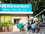 Residents said the quality of water supplied to the apartment complex improves temporarily before deteriorating again. (Sunil Ghosh)