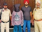 The accused in police custody in Ludhiana on Wednesday. (HT)