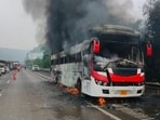 The incident came hours after another long-distance bus registered in Bihar caught fire on the Yamuna Expressway in Greater Noida, Uttar Pradesh, at 11pm on Wednesday.