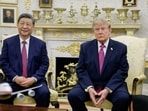 US President Donald Trump had too, in a post on Truth Social, suggested that AI would be a key topic of discussion between the two leaders.(REUTERS)