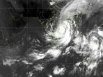 The IMD said the deep depression was over the Andhra Pradesh coast and moved slowly west-northwestwards 
