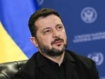 Ukraine's President Volodymyr Zelensky spoke at the 81st United Nations General Assembly in New York.(AFP)