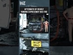 Burnt Bus Wreckage Captured After Fatal Blaze In Greater Noida  | HT India