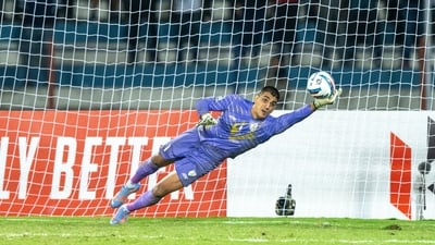 Gurpreet Singh Sandhu will be seen keeping the goal for India. (X Images) Gurpreet Singh Sandhu will be seen keeping the goal for India. (X Images)