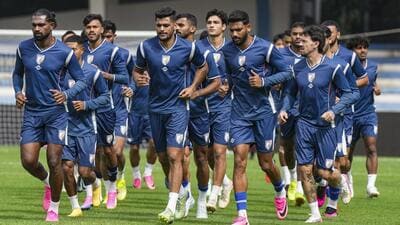 India footballers during a training session ahead of their friendly against Panama, in Bengaluru. (PTI) India footballers during a training session ahead of their friendly against Panama, in Bengaluru. (PTI)