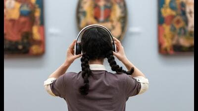 Museums now have audio guides that explain the artwork on display. (SHUTTERSTOCK) Museums now have audio guides that explain the artwork on display. (SHUTTERSTOCK)