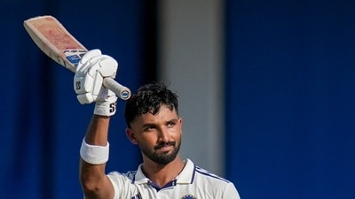Devdutt Padikkal scored an important fifty in the second innings. (PTI) Devdutt Padikkal scored an important fifty in the second innings. (PTI)