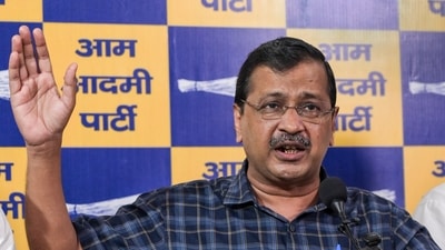 Former Delhi chief minister and Aam Aadmi Party (AAP) chief Arvind Kejriwal addresses a press conference, in New Delhi, Wednesday, Sept. 23, 2026. (PTI)