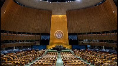 This year the ongoing US-Iran war has produced a symbolically significant moment at the United Nations General Assembly. (REUTERS)