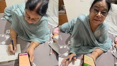 Nani’s Blinkit lesson wins hearts online. (Instagram/@sanyahussainn) Nani’s Blinkit lesson wins hearts online. (Instagram/@sanyahussainn)