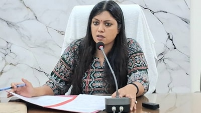 Akriti Chaudhary was detained under the stringent National Security Act (NSA) and the order of detention was passed by Noida DM Medha Roopam. (X/@MedhaRoopam) Akriti Chaudhary was detained under the stringent National Security Act (NSA) and the order of detention was passed by Noida DM Medha Roopam. (X/@MedhaRoopam)