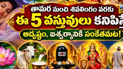 తామర పువ్వు నుంచి శివలింగం వరకు ఈ 5 వస్తువులు కనిపిస్తే అదృష్టం, ఐశ్వర్యానికి సంకేతమట! (AI)