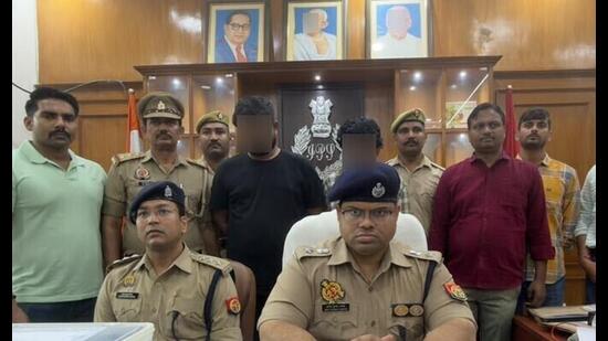 Accused in Lucknow police custody (Sourced)