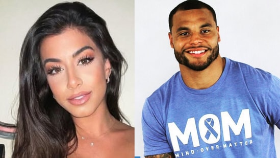 Sarah Jane Ramos denied pregnancy rumors and accused her former fiancé Dak Prescott of repeatedly cheating during their relationship. (Sarah Jane/Instagram, Dak Prescott/Instagram)
