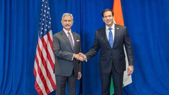 External affairs minister S Jaishankar and US Secretary of State Marco Rubio at UNGA. (X/@DrSJaishankar)