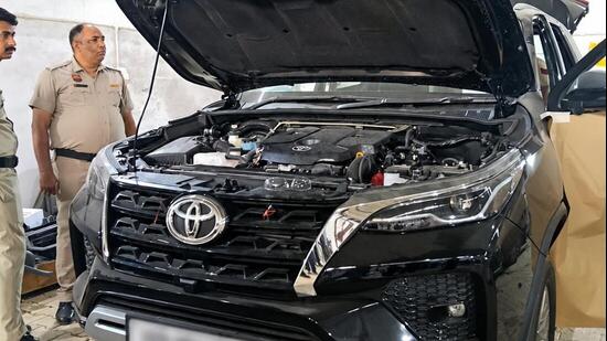 One of the seized Fortuners. (HT)