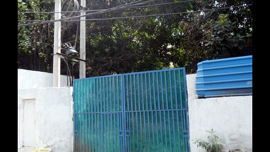Premises of a private company where the transformer exploded. (Sakib Ali/ Hindustan Times)
