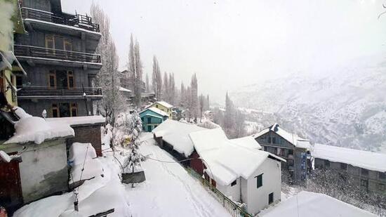 The highest rainfall deficit of 66% has been recorded in Lahaul-Spiti district, followed by 34% deficit recorded in Hamirpur district and 17% in Mandi district. (HT Photo for representation)