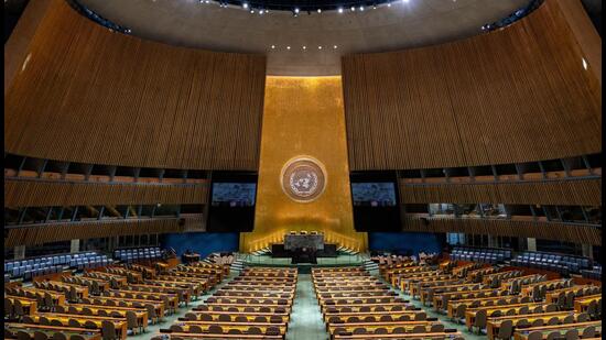 This year the ongoing US-Iran war has produced a symbolically significant moment at the United Nations General Assembly. (REUTERS)