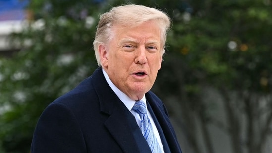Donald Trump will attend Texas-Tennessee in Knoxville, but ESPN has not confirmed his College GameDay appearance or guest-picker role.. (Photo by Alex WROBLEWSKI / AFP)