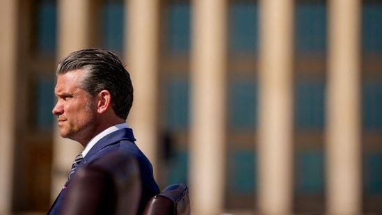 ARLINGTON, VIRGINIA - SEPTEMBER 18: U.S. Secretary of War Pete Hegseth attends the Department of War's 2026 National POW/MIA Recognition Day Ceremony on the Pentagon River Terrace Parade Field on September 18, 2026 in Arlington, Virginia. (Photo by Andrew Harnik / GETTY IMAGES NORTH AMERICA / Getty Images via AFP)(Getty Images via AFP)