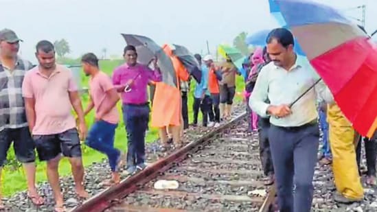 The accident took place when the group, all Class 12 students, were crossing the railway track near Burma Colony.