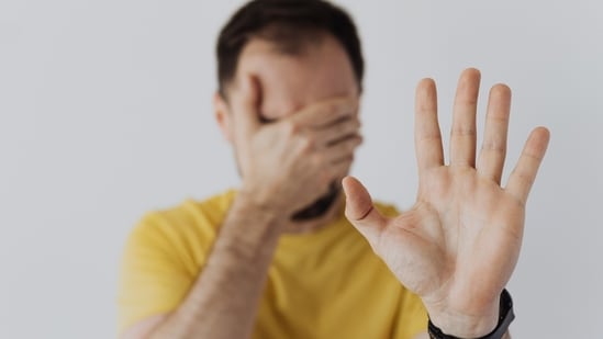 A representative image of a person in denial.