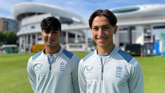 Robin Das (right) has scored two centuries across first-class and List-A cricket. (Essex Cricket)