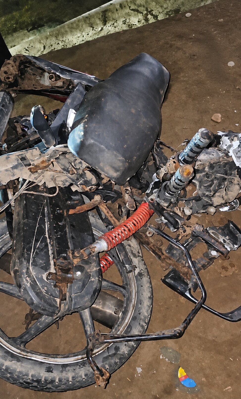 Police seized the truck after the driver fled about a kilometre from the crash site; an arrest is expected, officers said. (HT)