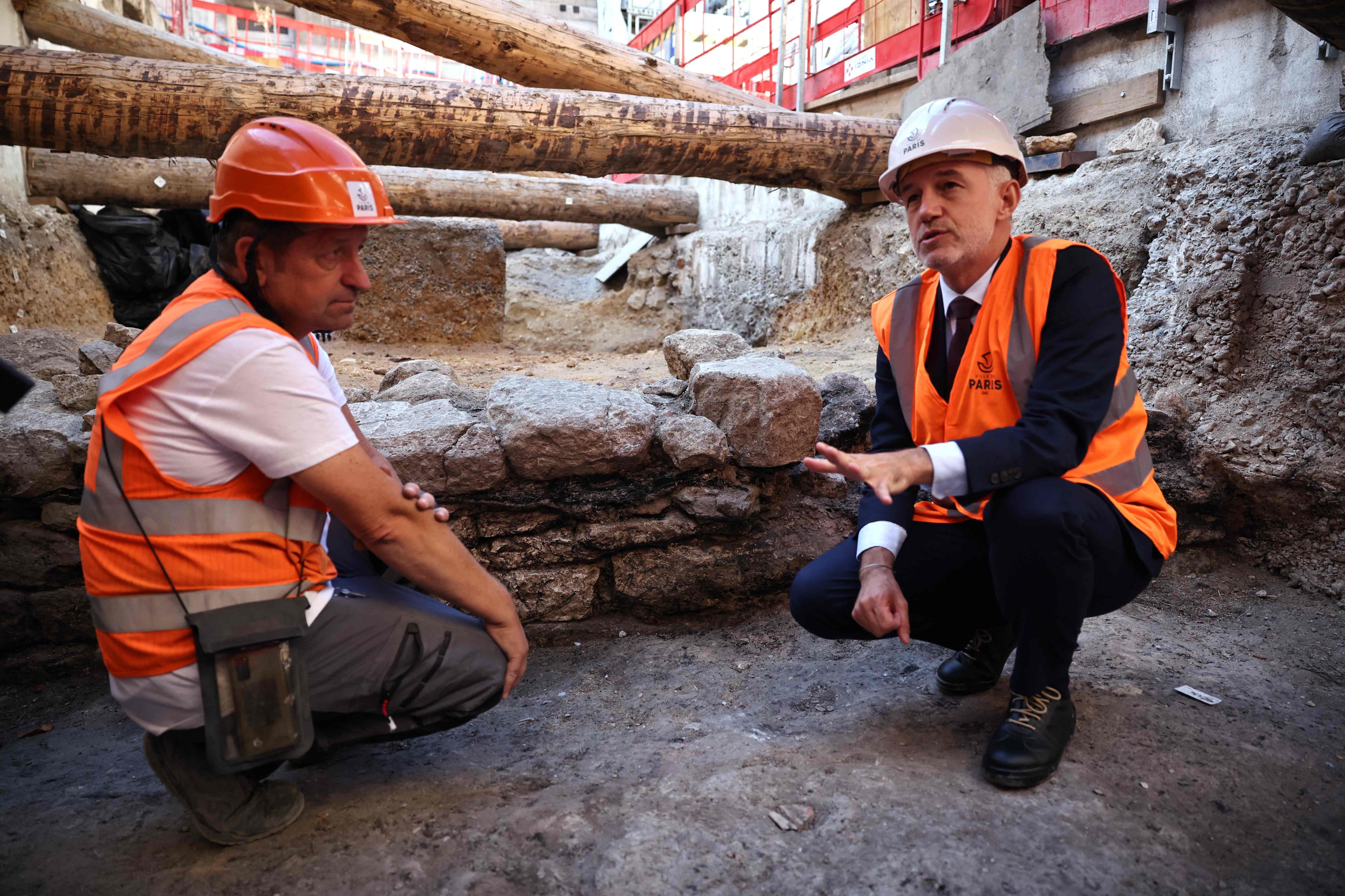 The discovery of the wall in Ile de la Cite has emerged as substantial evidence of the origin of the city. (AFP) The discovery of the wall in Ile de la Cite has emerged as substantial evidence of the origin of the city. (AFP)