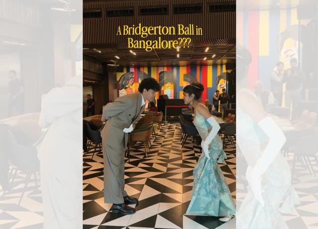 Bengaluru events are levelling up. We want a Bridgerton ball in our city, too. (INSTAGRAM/@TOGETHERAPP.IN) Bengaluru events are levelling up. We want a Bridgerton ball in our city, too. (INSTAGRAM/@TOGETHERAPP.IN)
