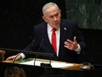 Israeli Prime Minister Benjamin Netanyahu speaks during the 81st session of the United Nations General Assembly at United Nations headquarters.