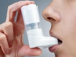 Asthma patient taking a puff (For representation only)