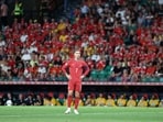 Cristiano Ronaldo goes goalless but gets huge ovation in Portugal win.