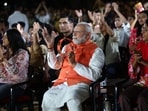 PM Modi at bhajan clubbing event in Delhi(Sourced)