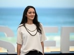 French actor Marion Cotillard poses during a photocall to promote the film 7H40 Ce Matin-La / Milo during the 74th San Sebastian International Film Festival in the northern Spanish Basque city of San Sebastian on September 24, 2026. (Photo by ANDER GILLENEA / AFP)