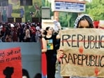 Students from colleges including Lady Shri Ram College, Miranda House and Gargi College, took to the streets on Wednesday.