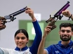 Suruchi and Kamaljeet win the gold medal for India in shooting. (PTI)